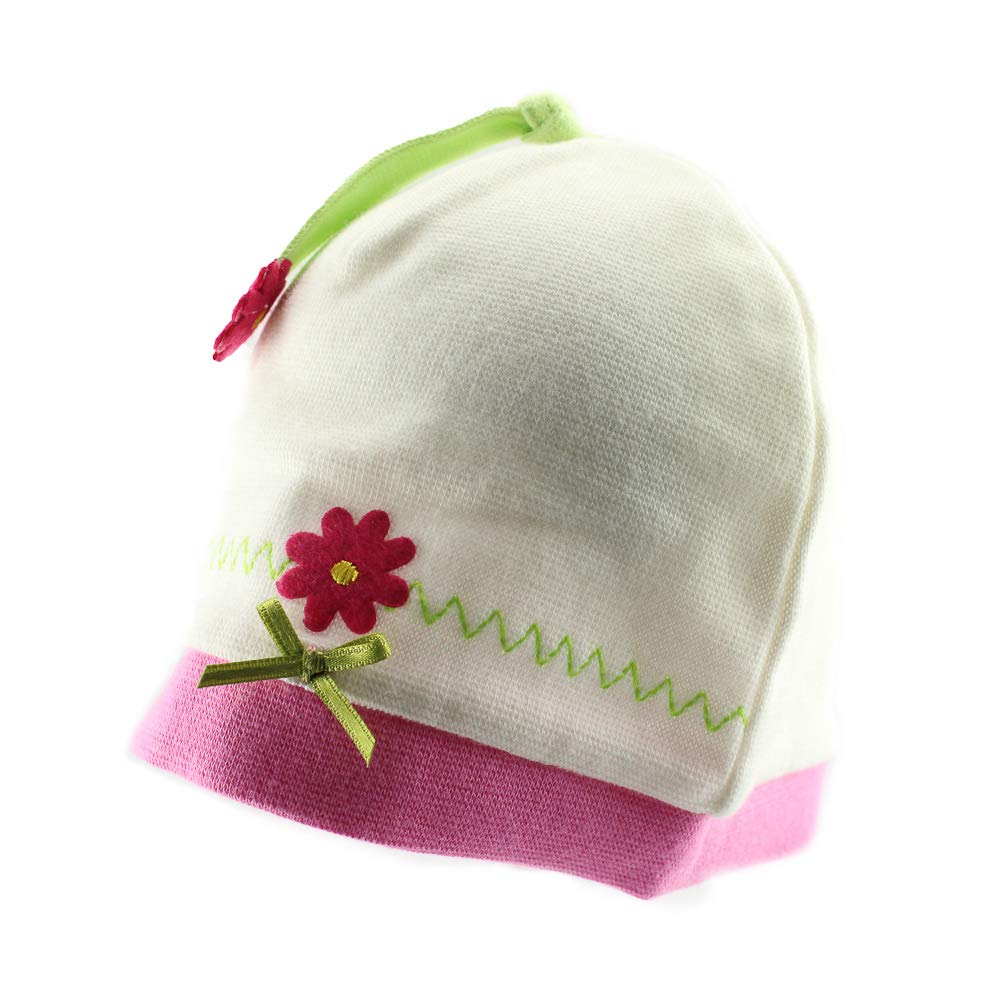 Jamiks Baby Girl Spring/Fall Cotton Slip On Beanie Hat (Lilijka)