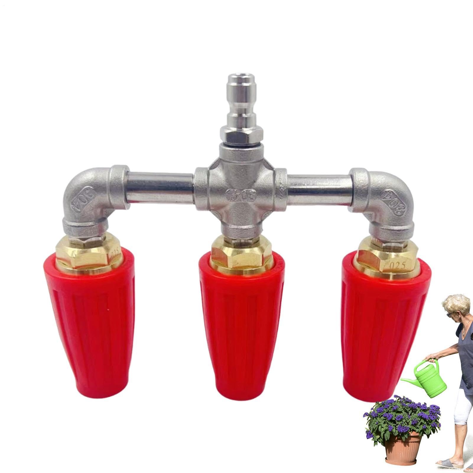 Boquilla Turbo para Hidrolimpiadora Repuesto De Boquilla De Turbina con | Punta Turbo Hidrolimpiadora Para Paredes, Ventanas, Ladrillo, Hormigón, Entrada Y Jardín