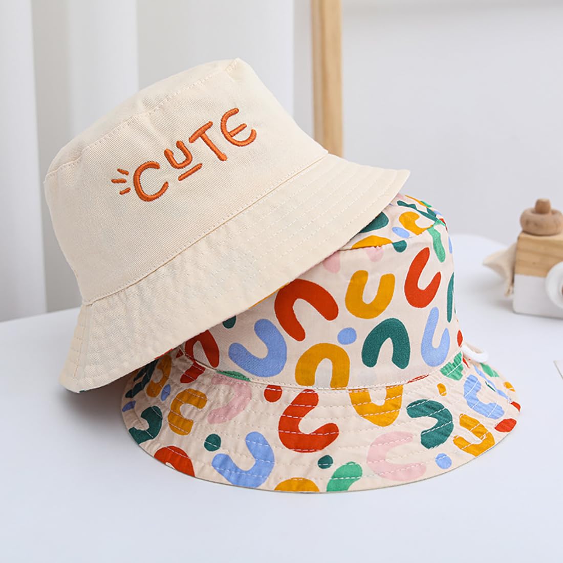 Unisex Bambino Cappello da Pescatore Cappello da Sole Neonato Bambini Cappello Protezione Solare Estivo Viaggio Spiaggia Esterno Cappello per Ragazza Ragazzo