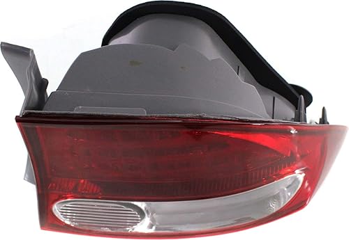Miniatura 6 de Evan Fischer Lente de luz trasera y carcasa compatibles con Honda Civic 2009-2011 lentes halógenas transparentes y rojas, juego de 2 lentes para el