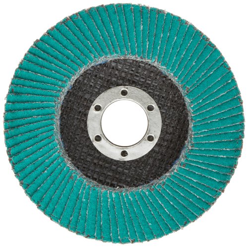 3M Flap Disc 577F - 60 Grit Aluminum Zirconia - Type 27 Angle Grinder Disc - High Pressure Grinding Disc - 4.5