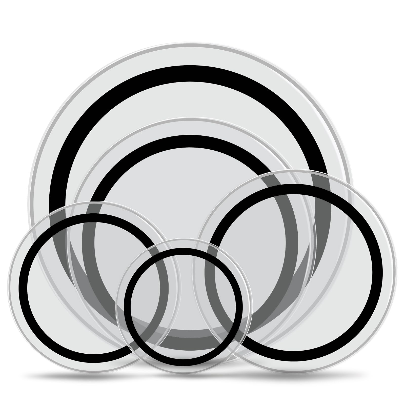 Ktaxon 5 Pieces Drum Heads, 12