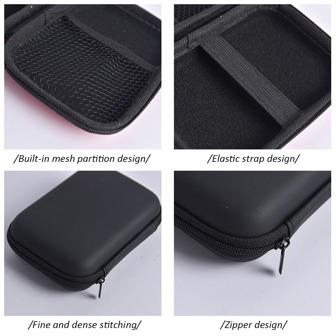 deleyCON Harde Schijf Tas Harde Schijf Case HDD Case - Voor 2,5 Inch Harde Schijven en SSD - Robuust & Stootvast - 2 Binnenvakken Netvakken - Zwart/Blauw deleyCON Harde Schijf Tas Harde Schijf Case HDD Case - Voor 2,5 Inch Harde Schijven en SSD - Robuust & Stootvast - 2 Binnenvakken Netvakken - Zwart/Blauw