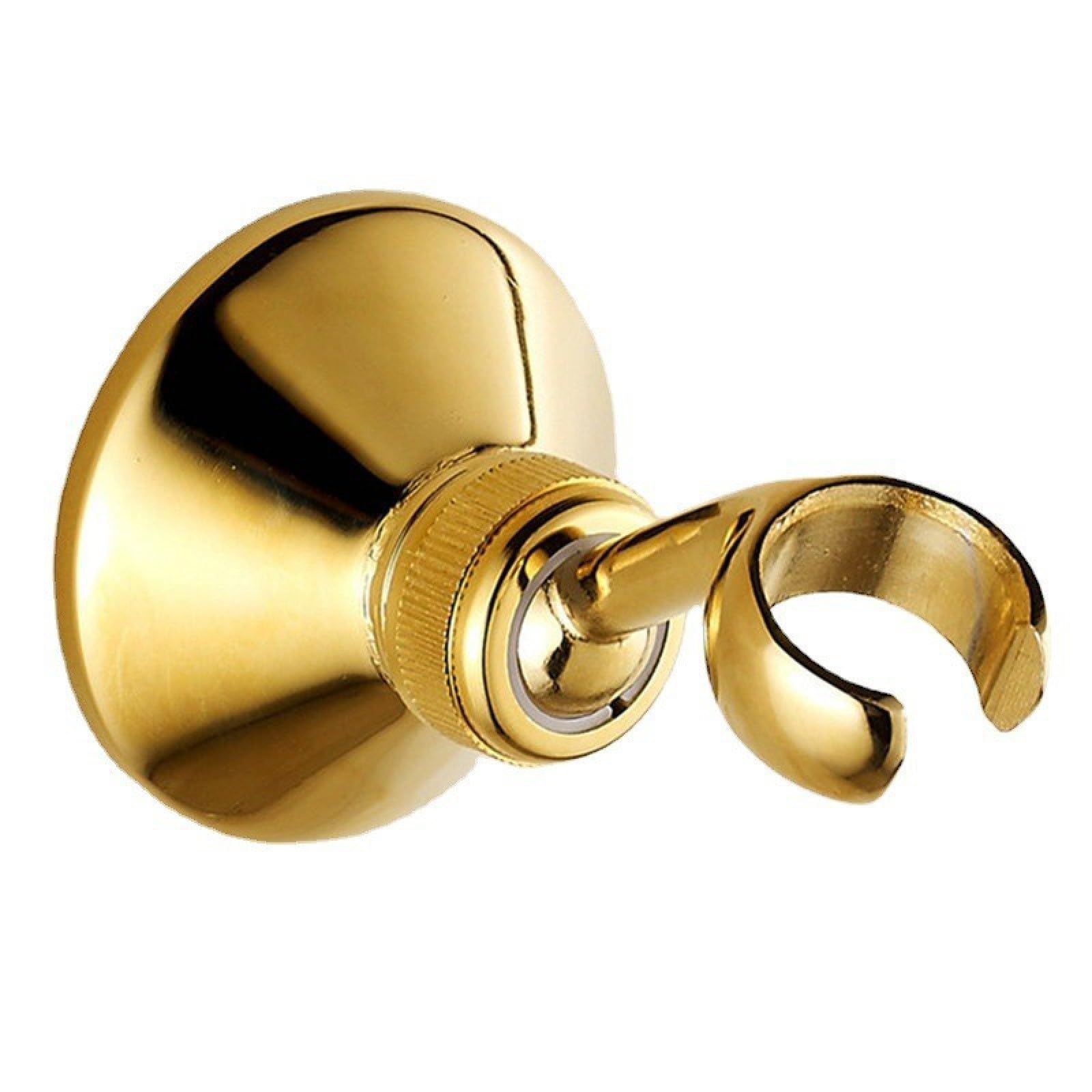 Faucet All-Copper - Asiento de ducha móvil universal para cabezal de ducha de mano, base de cobre, aspersor antiguo + manguera + base, juego de tres piezas