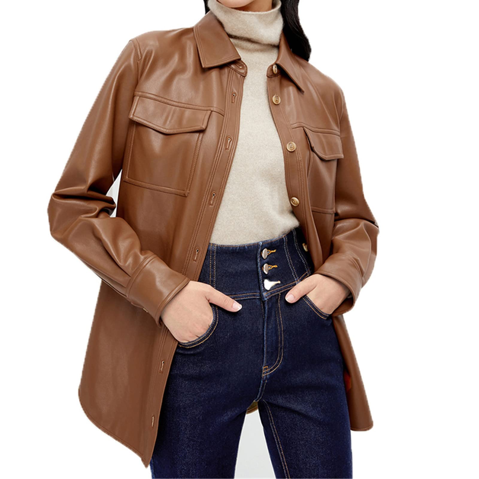 レディース フェイクレザージャケット ブラウン adidas フェイク レザージャケット ブラウン｜Yahoo!フリマ（旧