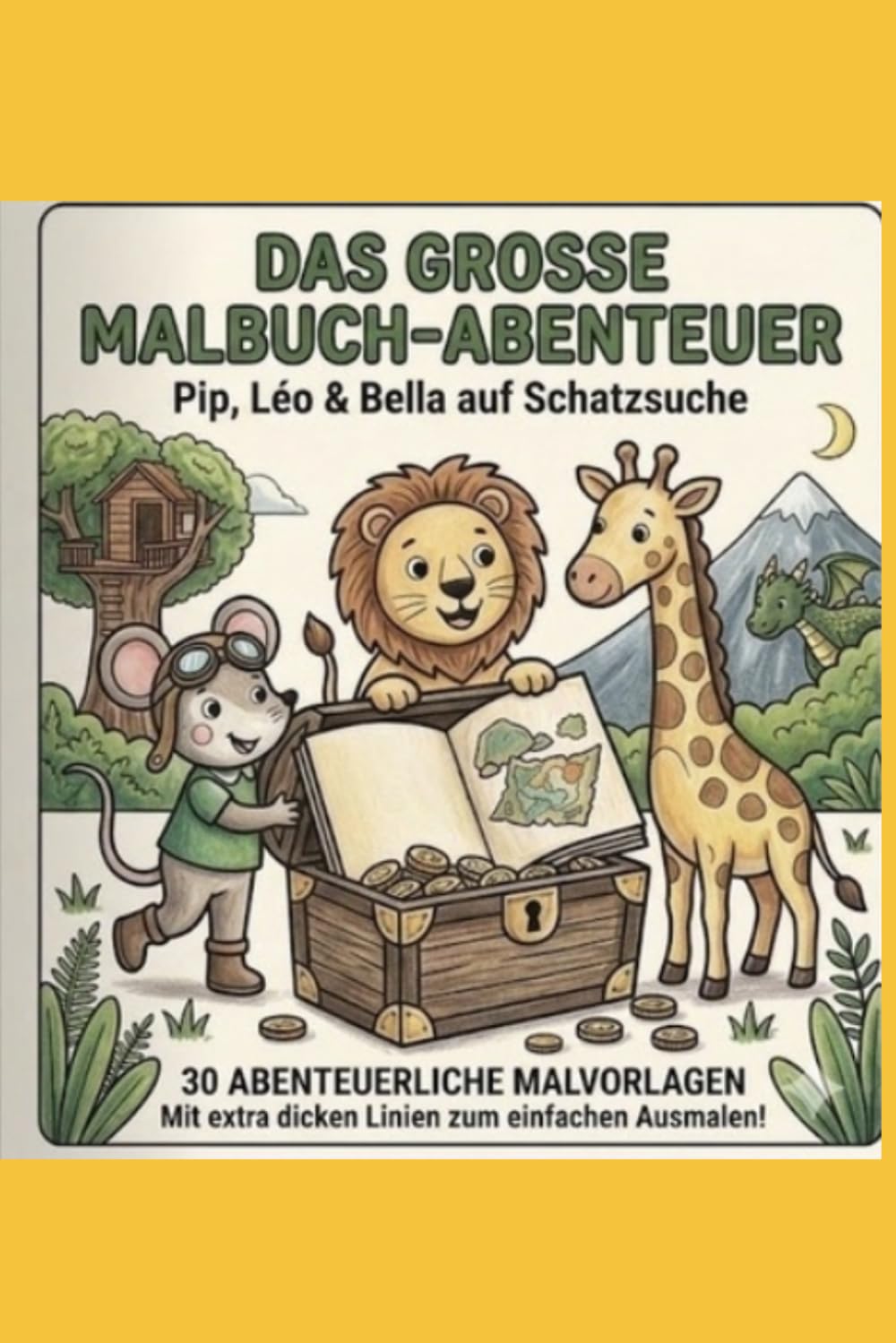 Das große Malbuch-Abenteuer: Pip, Léo & Bella auf Schatzsuche