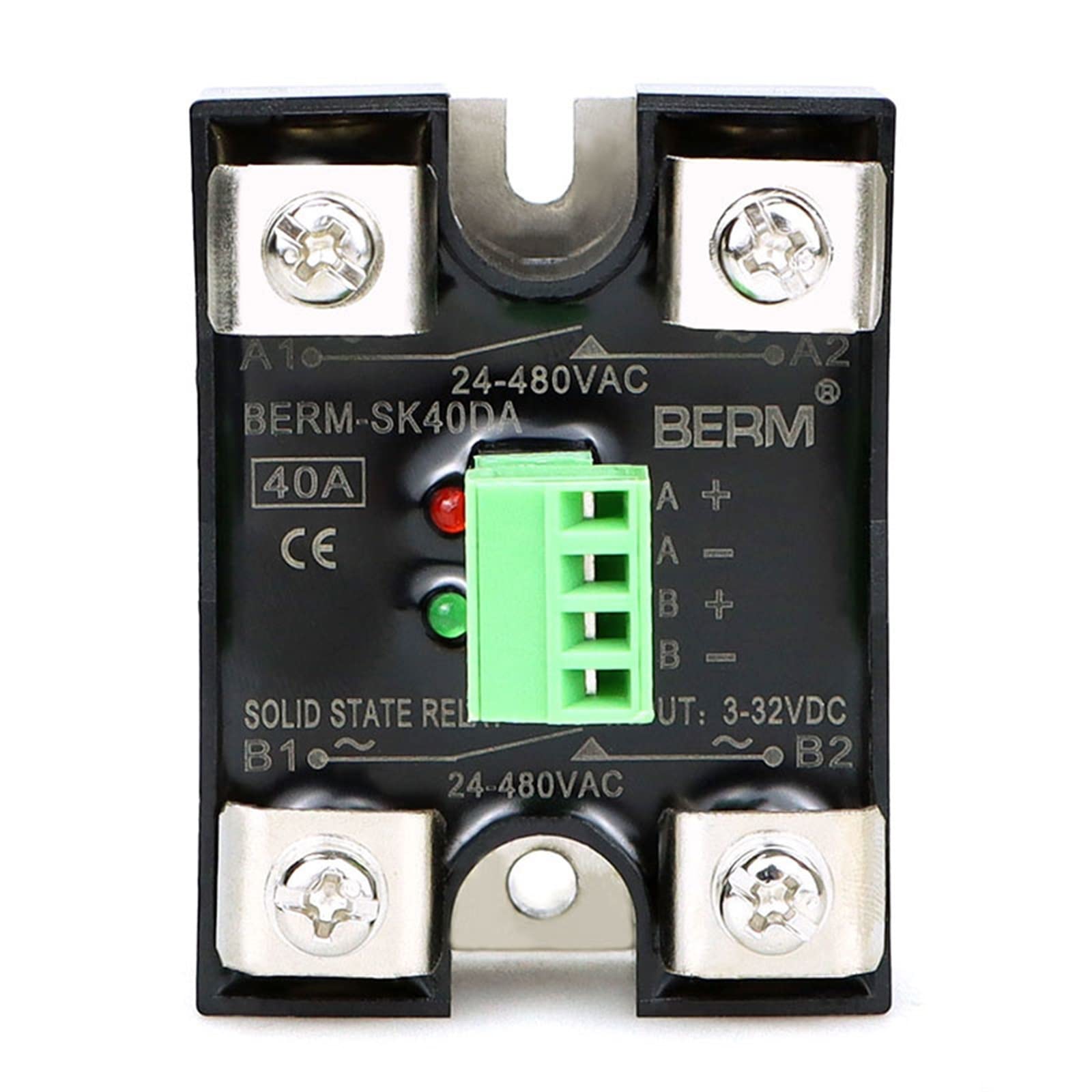 AQHYEBNSR Solid State Relay SSR SK40DA Double Circuit Control DC AC Sk-da Single Phase