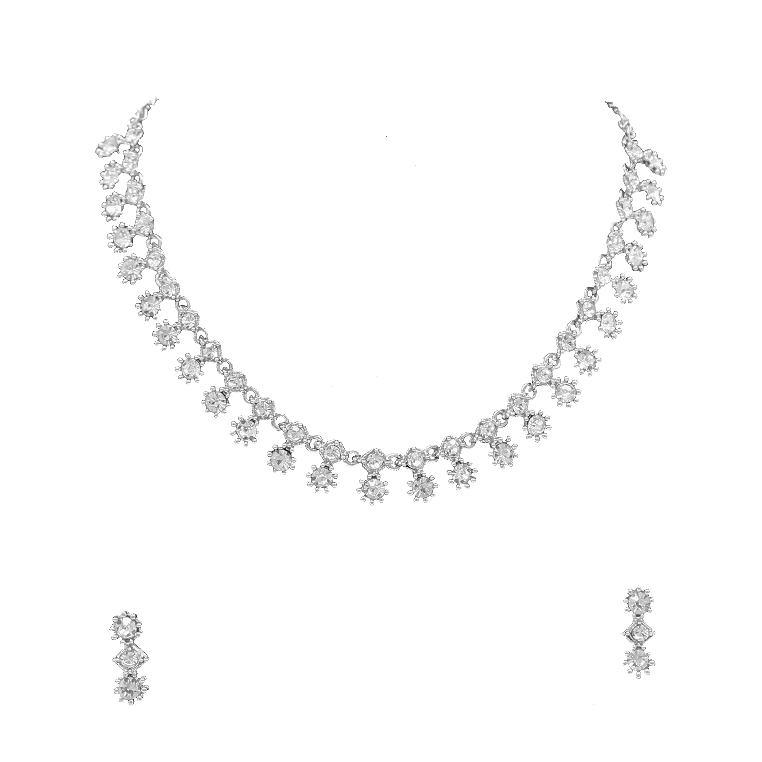See full amazon price history chart for SAIYONI womens Glimmery Silver Plated Design Austrian Diamond Choker Necklace Jewellery Set SAIYONI womens Glimmery Silver Plated Design Austrian Diamond Choker Necklace Jewellery Set (B09SHVK95Z) Amazon Price History, Amazon Price Tracker