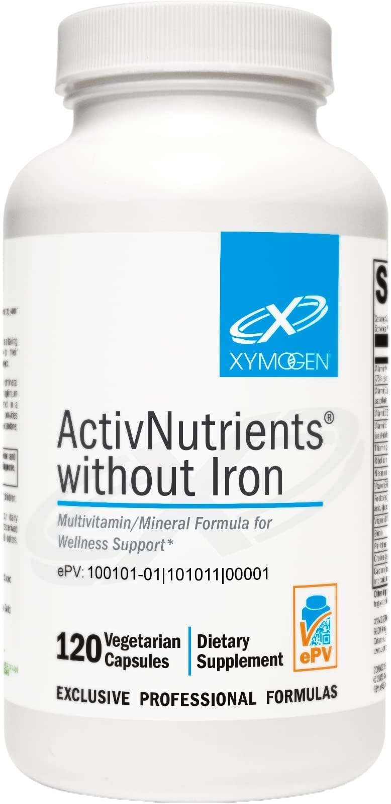 - ActivNutrients Without Iron - No Iron Multivitamin for Wellness Support - Energy Production & Immune Support - Antioxidant Activity - Gluten-Free & Dairy-Free - 120 Count