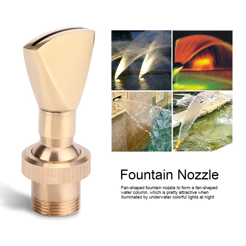DEWIN Fontana Ugello, 1/2" DN15 e 3/4" DN20 a PERMA di Ventaglio in Ottone Ugello Spruzzatore Ugello Spruzzatore