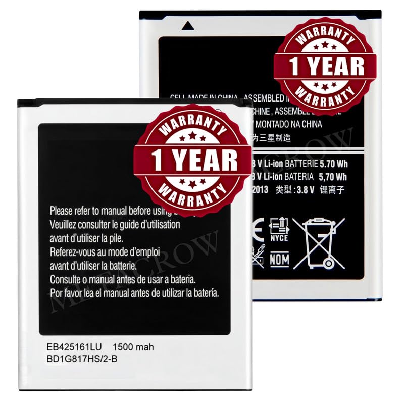 Image of Original EB425161LU Battery Compatible for Samsung Galaxy S Duos - (1500mAh) - 1 Year Warranty BC46