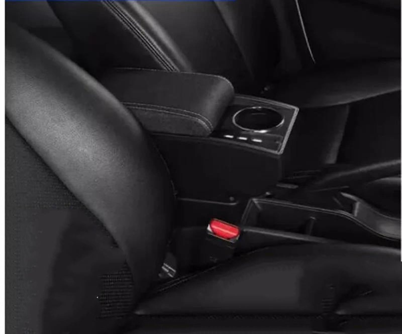 NMJLQW Storage Rack Car Armrest Box 1998-2018 Retrofit Parts Arm Storage Box Car Accessories For Jimny JB23 JB43(M1 white line)