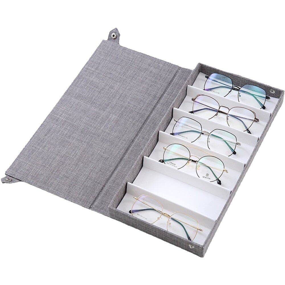 Présentoir pour lunettes de soleil à 6 fentes pour éviter les rayures et verres cassés
