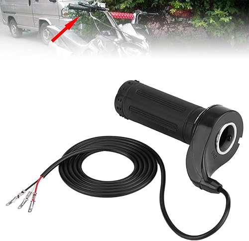 Miniatura 7 de Empuñadura del acelerador de motocicleta, acelerador de motocicleta universal con 3 cables