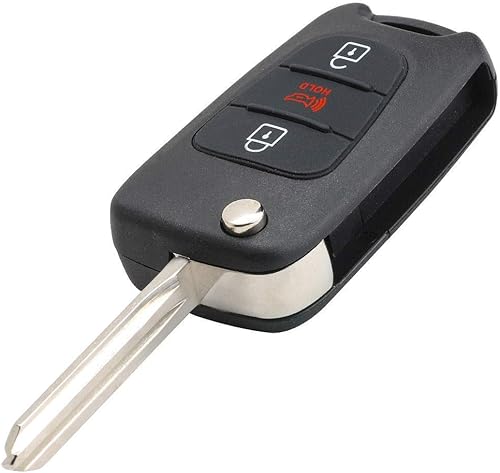 Miniatura 3 de OEM Electronic 3-Button Remote Flip Key Fob Compatible con 2010-2013 Kia Soul (ID de FCC: NYOSEKSAM11-ATX, P/N: 95430-2K250)