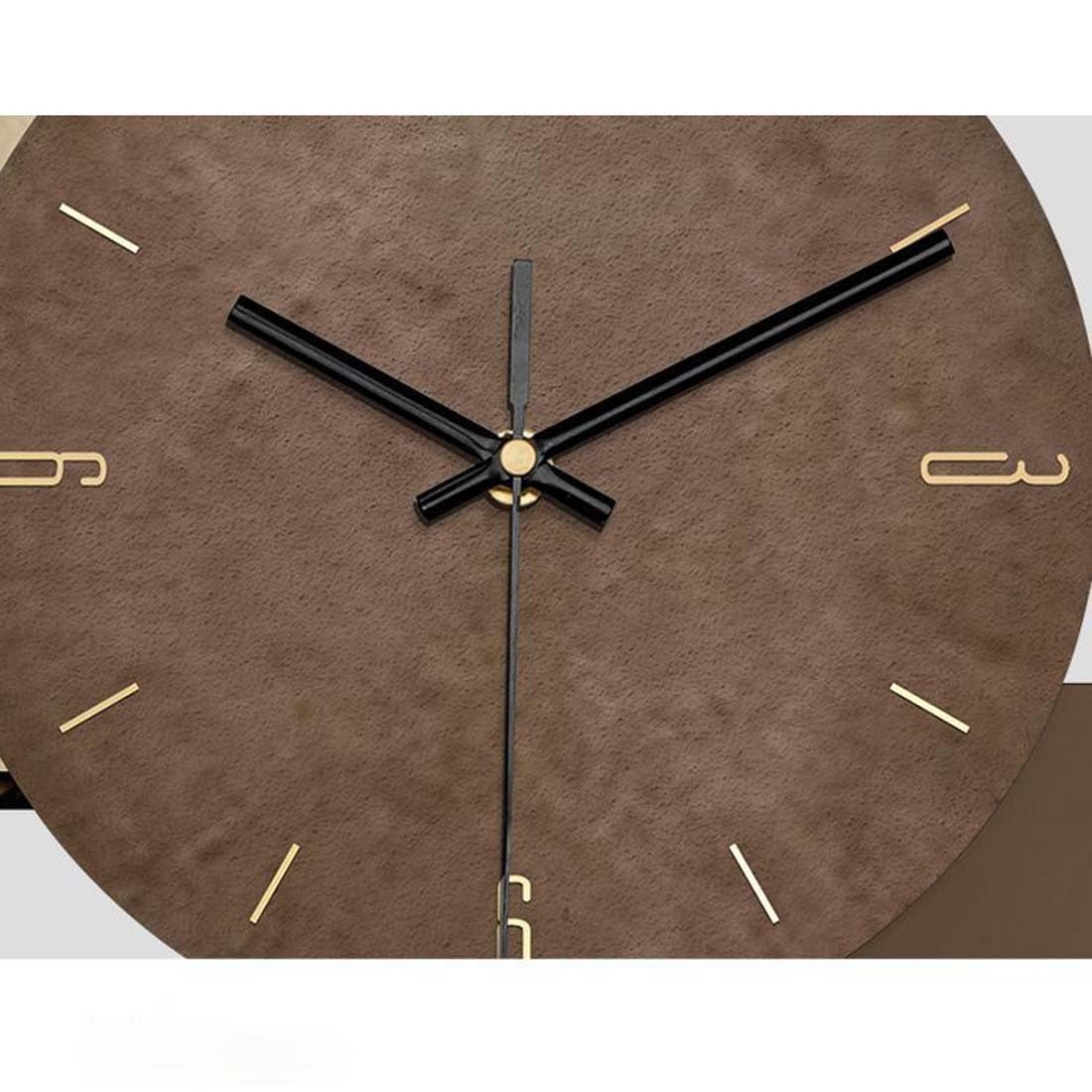 Reloj de Pared Grande y Moderno for decoración de Sala de Estar, Creativo y silencioso, de Metal y Cuarzo, for Cocina, Oficina, Dormitorio (con luz)(Large)