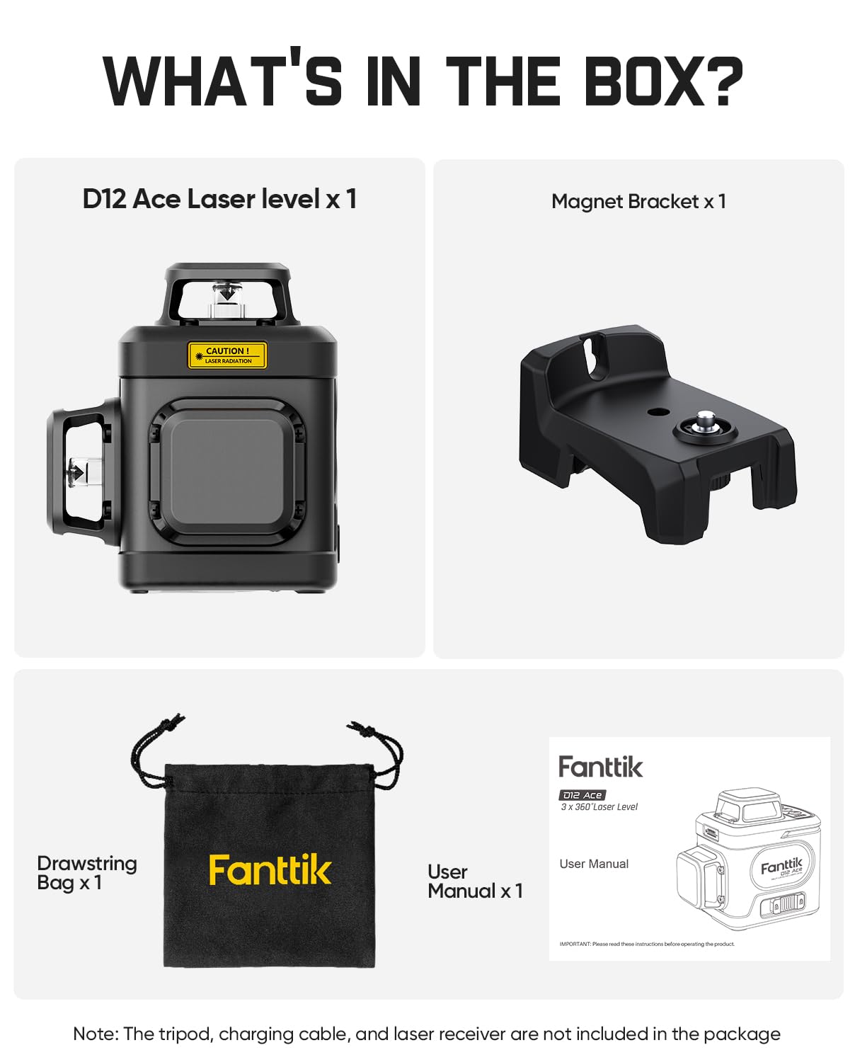 Fanttik D12 Ace Laser Level - 3x360° Self-Leveling -9