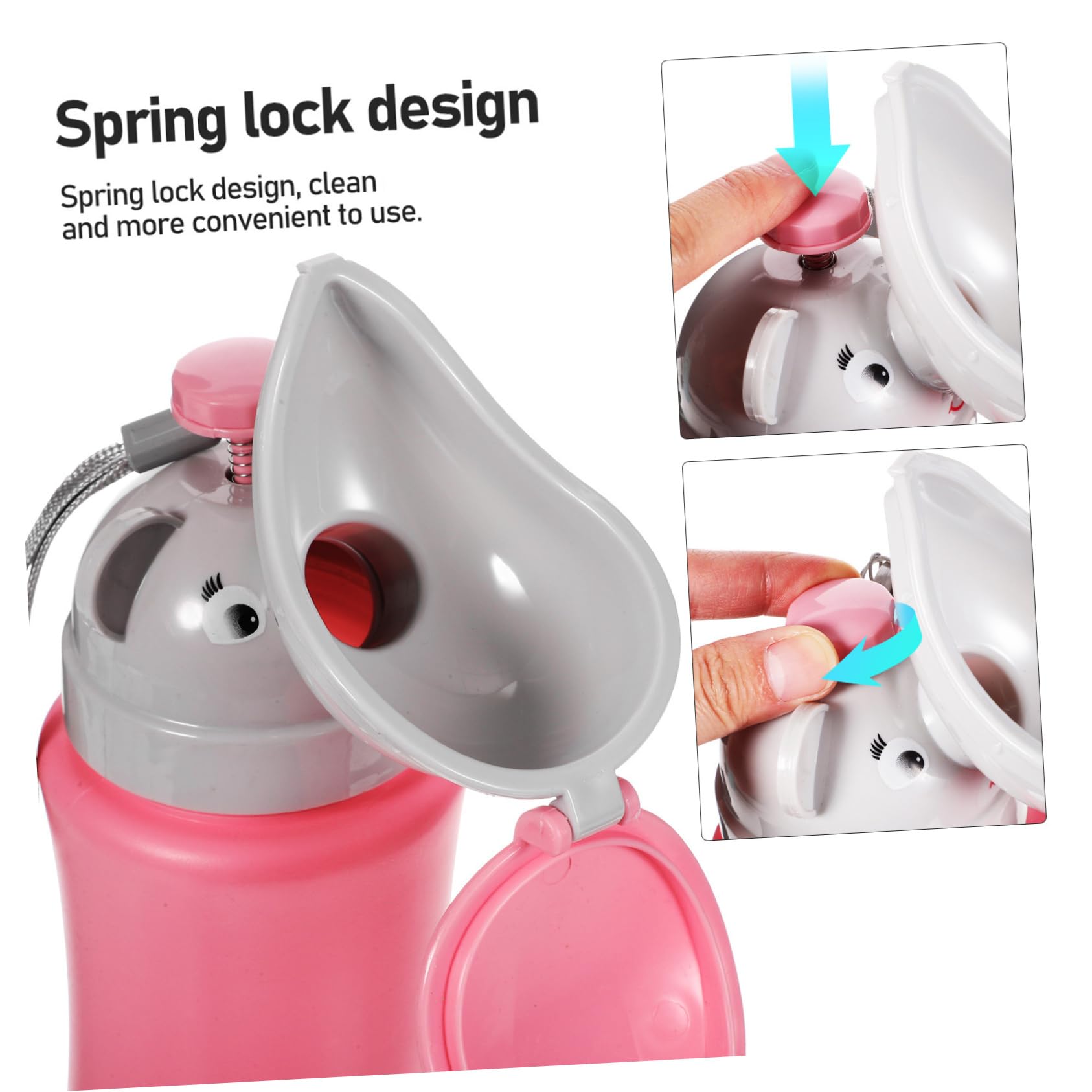 BCOATH Kid's Portable Urinal Set Toddler Urinal for Boys Girls Emergency Camping Car Travel Potty Training Leakproof