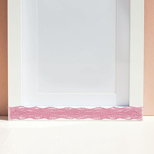 Miniatura 3 de Cinta Washi de tela de encaje de 2x2 yardas de 0.591 in para decoraciones de boda rosa