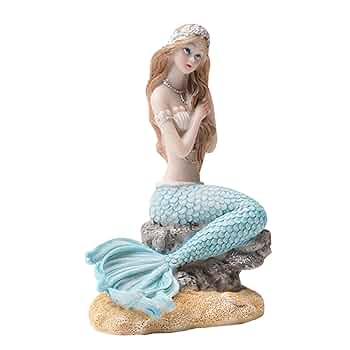 Amazon | アクアリウム オブジェ 人魚姫 水槽 オーナメント