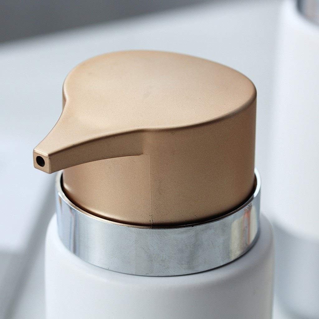 dispenser sapone/Dosatori per sapone liquido Sapone liquido anti-disegno di pattino di Protezione Ambientale di ceramica di plastica dell'erogatore del sapone bottiglia grande Head16.5x6cm, 300ml / 10