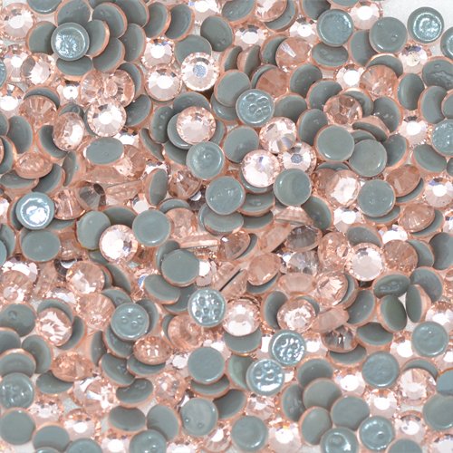 Premium PELLOSA Machine Cut Rhinestone Hot Fix SS-06(1.9mm-2.0mm) Light Peach 10 Gross