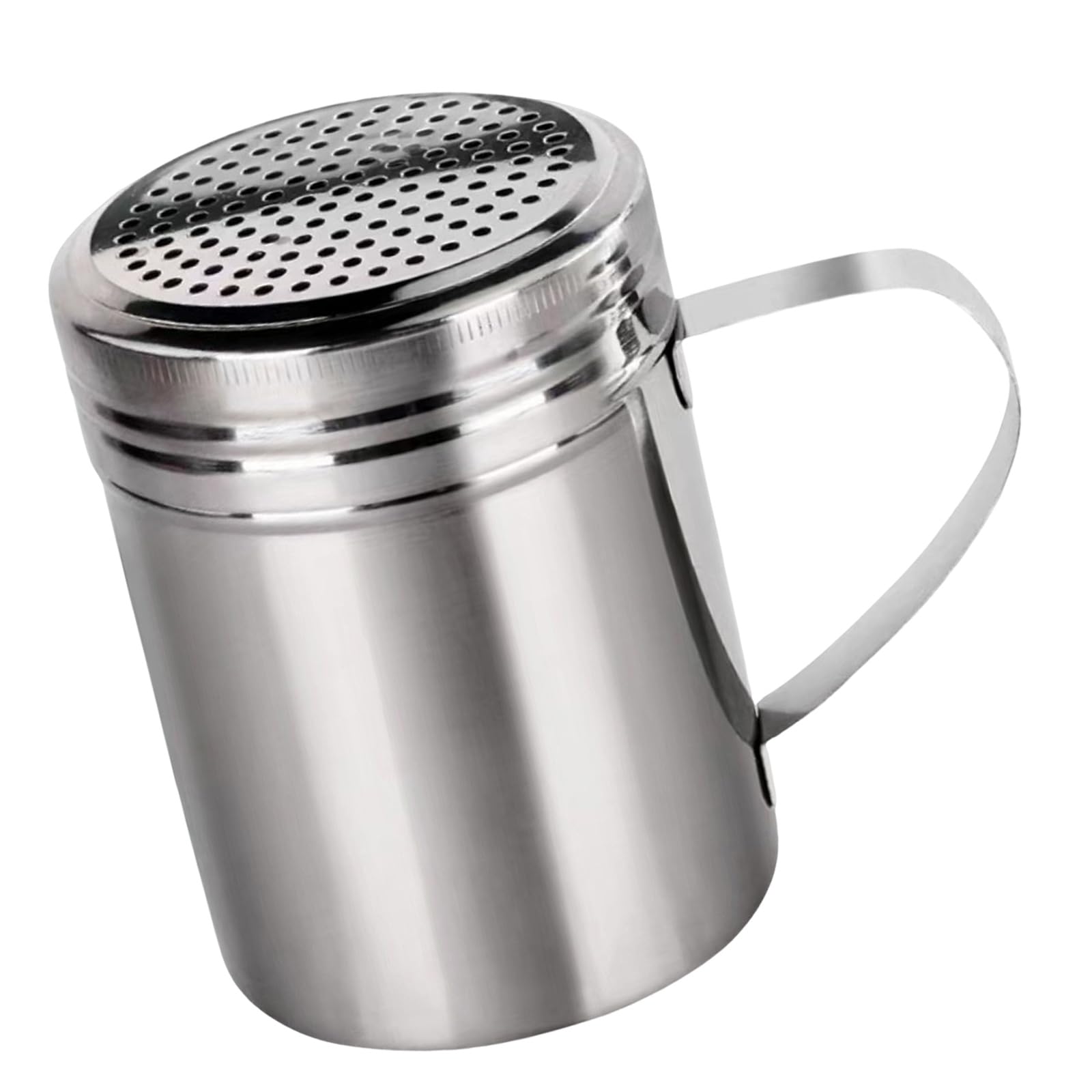 MALSSE Stainless Steel Powder Can Enhancing Kitchen Decoration While Providing Efficient Sprinkling for Baking Coffee Kitchen Accessory