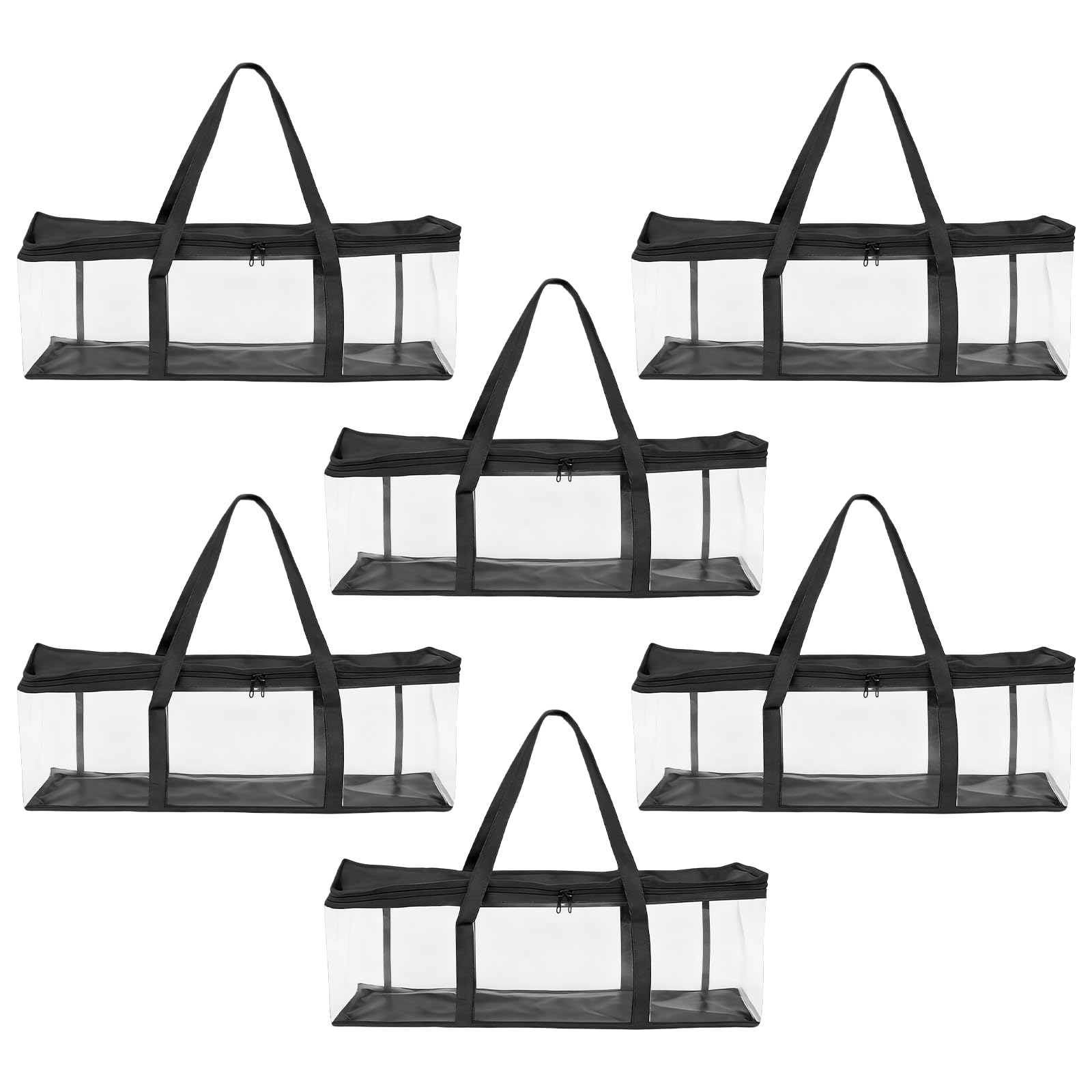 6 sacchetti per CD, ciascuno contiene 40 DVD, organizer per media con finestra trasparente, borse portatili per CD e DVD con manici