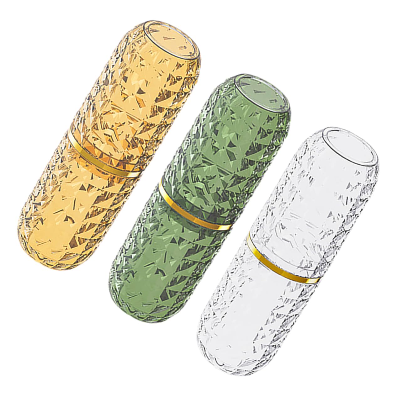 Contenitore per Spazzolini da Denti Portatile 3 Pezzi in Plastica