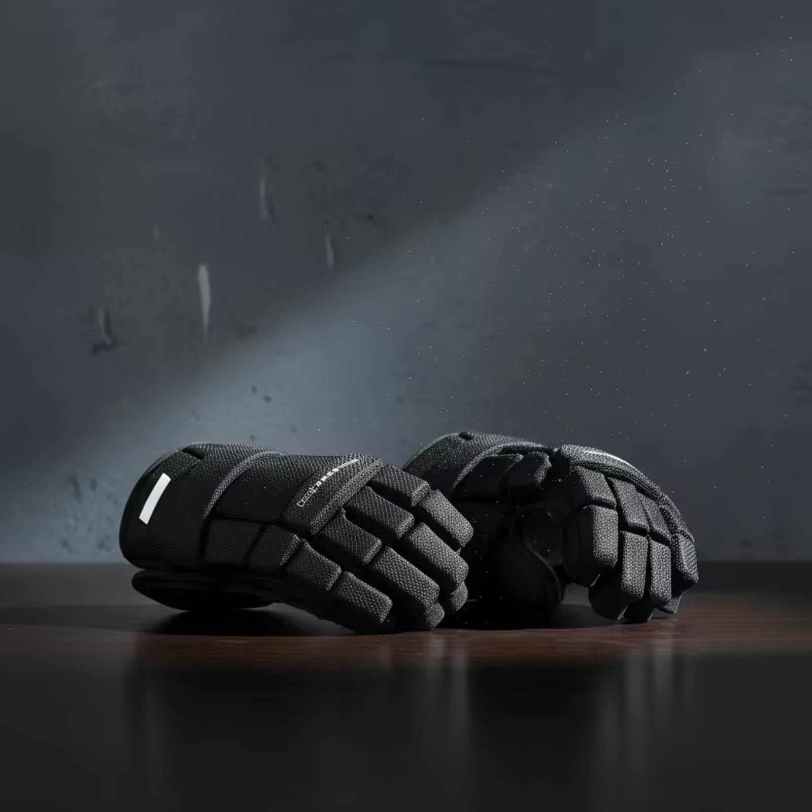 Milageto Gants Hockey avec Protège-Doigts Ajusté Gants Hockey avec Paume Renforcée Respirants