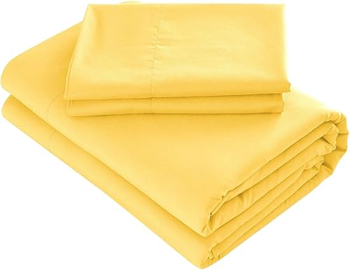 Juego de sábanas para cama Prime Bedding, juego de sábanas de 4 piezas de microfibra de 2000
