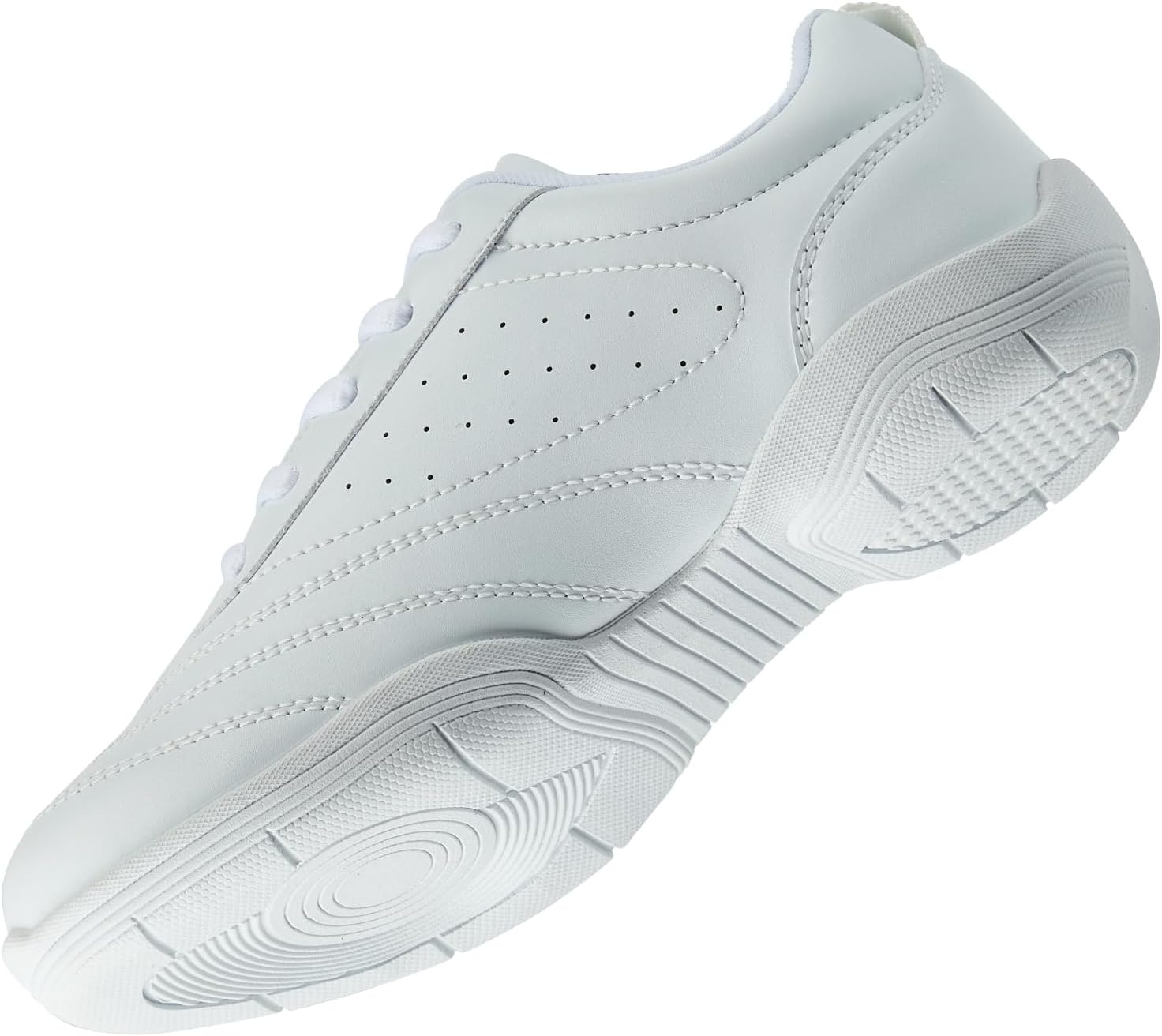 LANDHIKER Cheer Shoes Girls White Dance Shoes Youth Cheerleading Sports Training Athletic Comfortable Shoes Flats Girl - Image 3