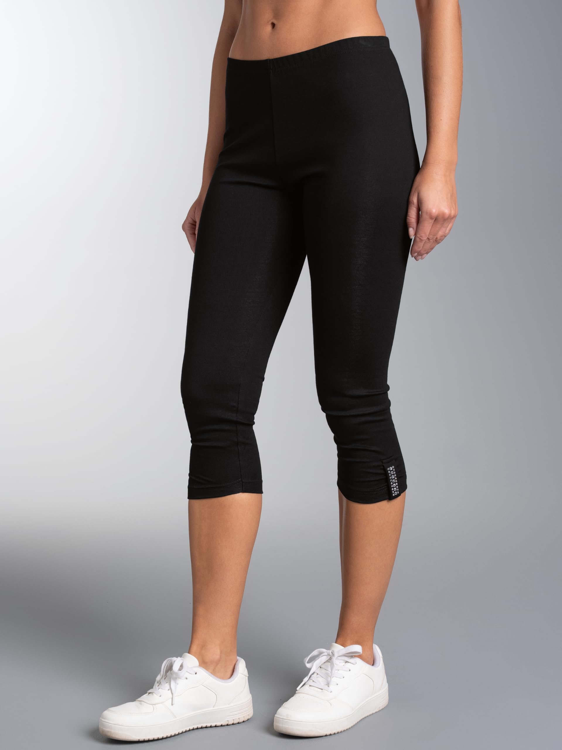 Trigema Leggings 7/8 mit Kristallsteinen