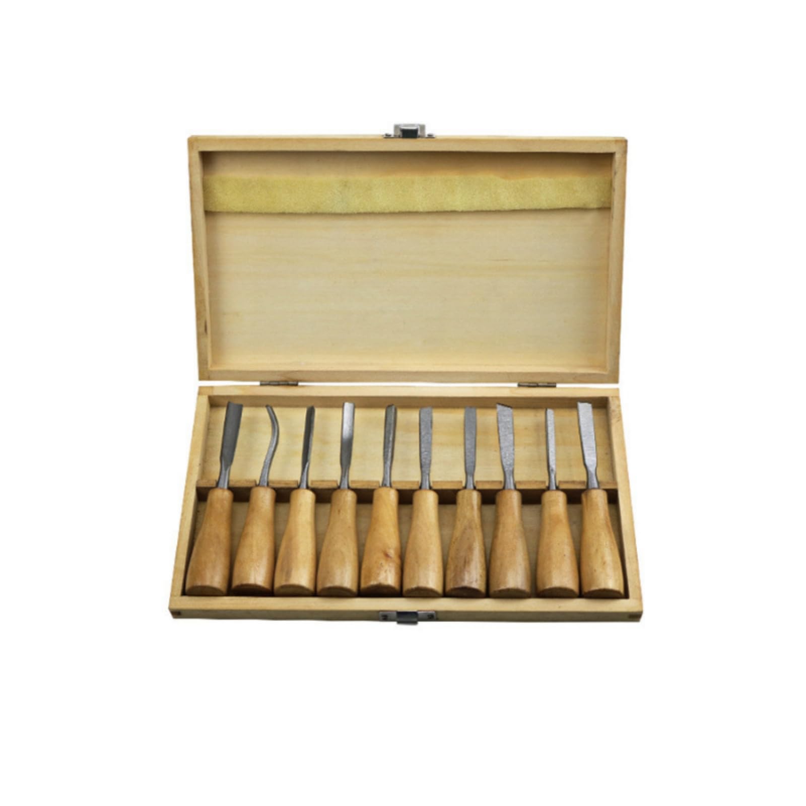 10 Pezzi Kit di Intaglio Del Legno con Custodia Pratico Durevole per Principianti