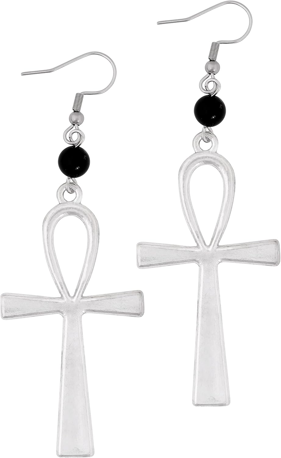 Sacina Gothic Ankh Earrings, Cross Dangle Earrings, Goth Earrings, Halloween Christmas New Year Jewelry Gift for Women, Men