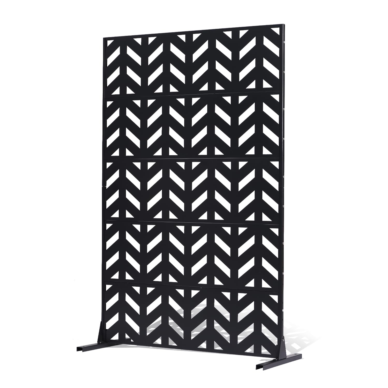 VEVOR Brise-​Vue Métal, 120x183 cm, Panneau Intimité Autoportant avec Support, Écran de Confidentialité Décoratif, Paravent Séparateur Extérieur pour Patio, Balcon, Terrasse, Salle Intérieure, Jardin