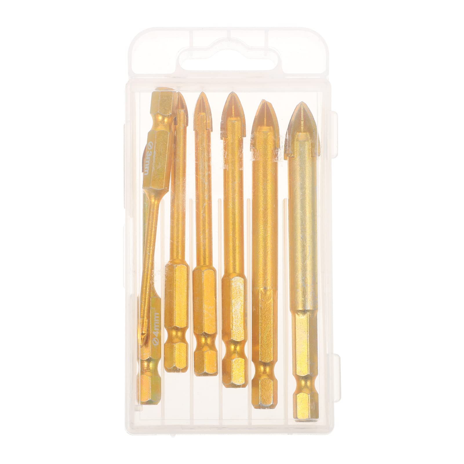 Balacoo 7Pcs Drill Bits for Concrete Ceramic Glass and Marble Durable Cross Drilling Tools Efficient Openers