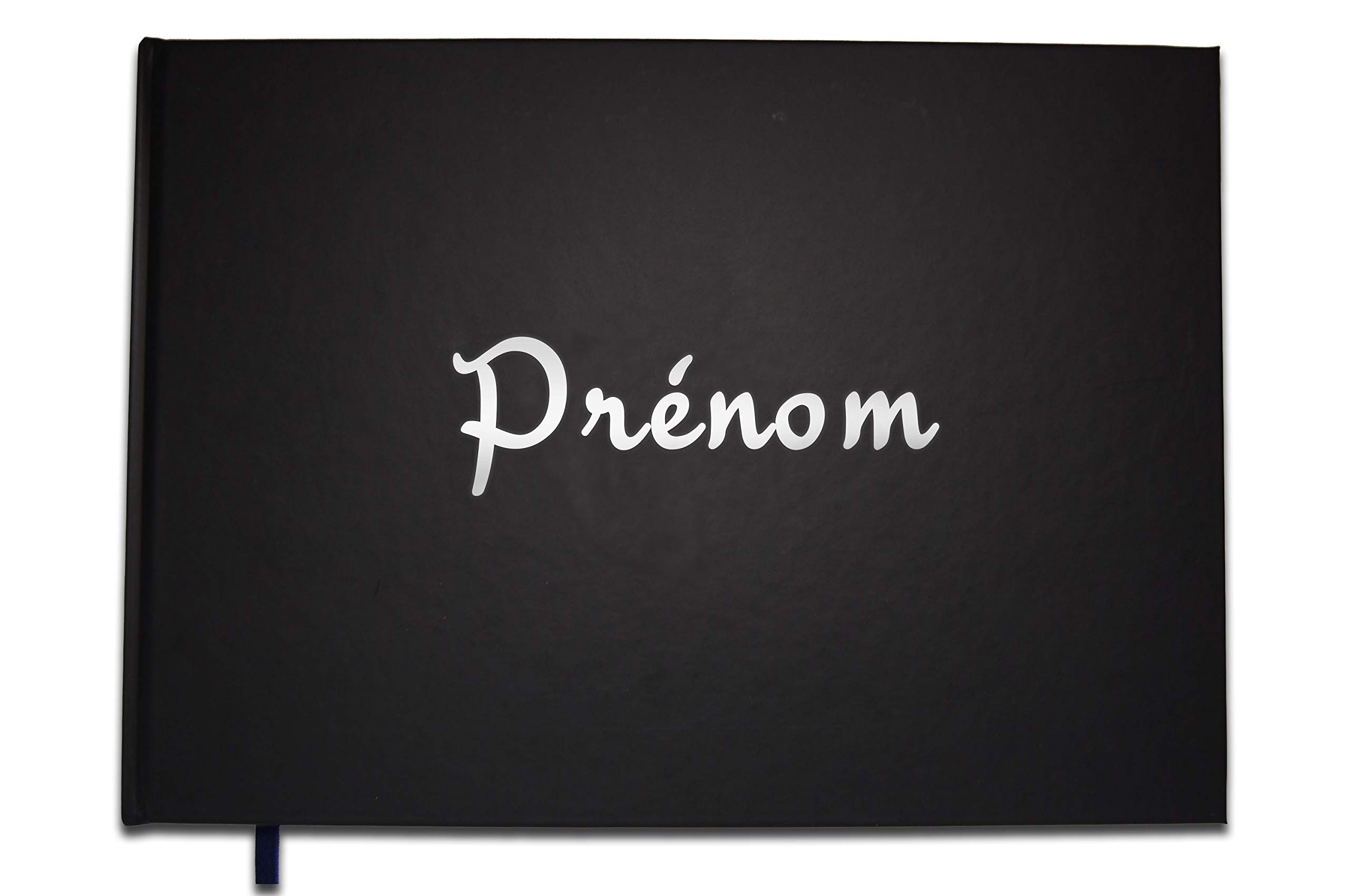 Livre d'or prénom personnalisé UTTSCHEID avec lettres chromées pour anniversaire et souvenir