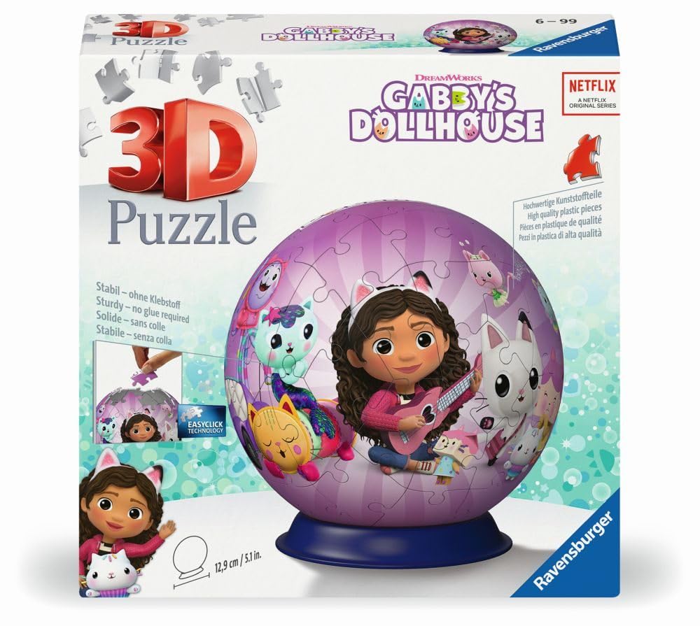 Ravensburger Puzzle 3D Kula Koci Domek Gabi