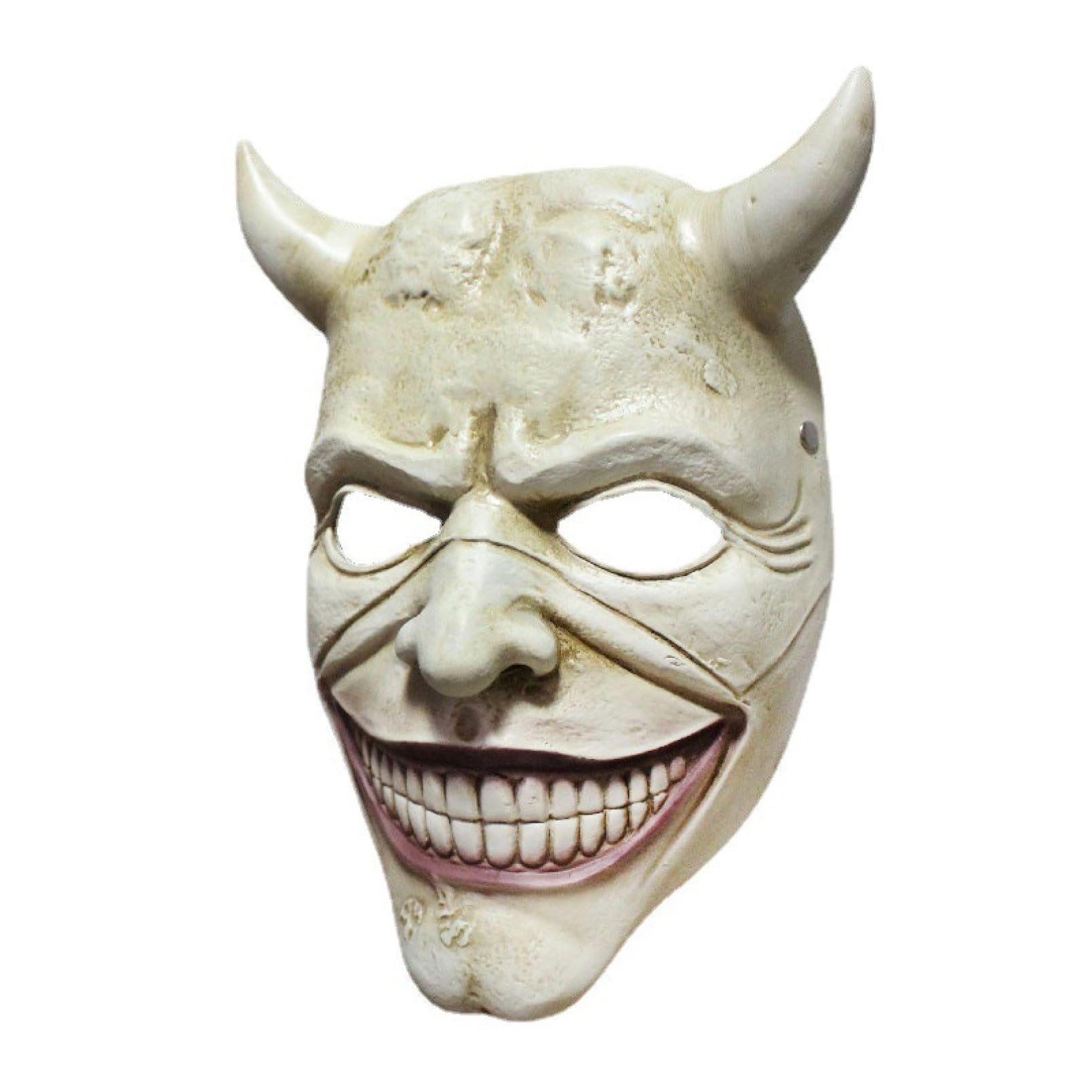 YEKIM Maschera maschile e femminile Maschere horror giochi di ruolo Halloween Costume Partito Maschere