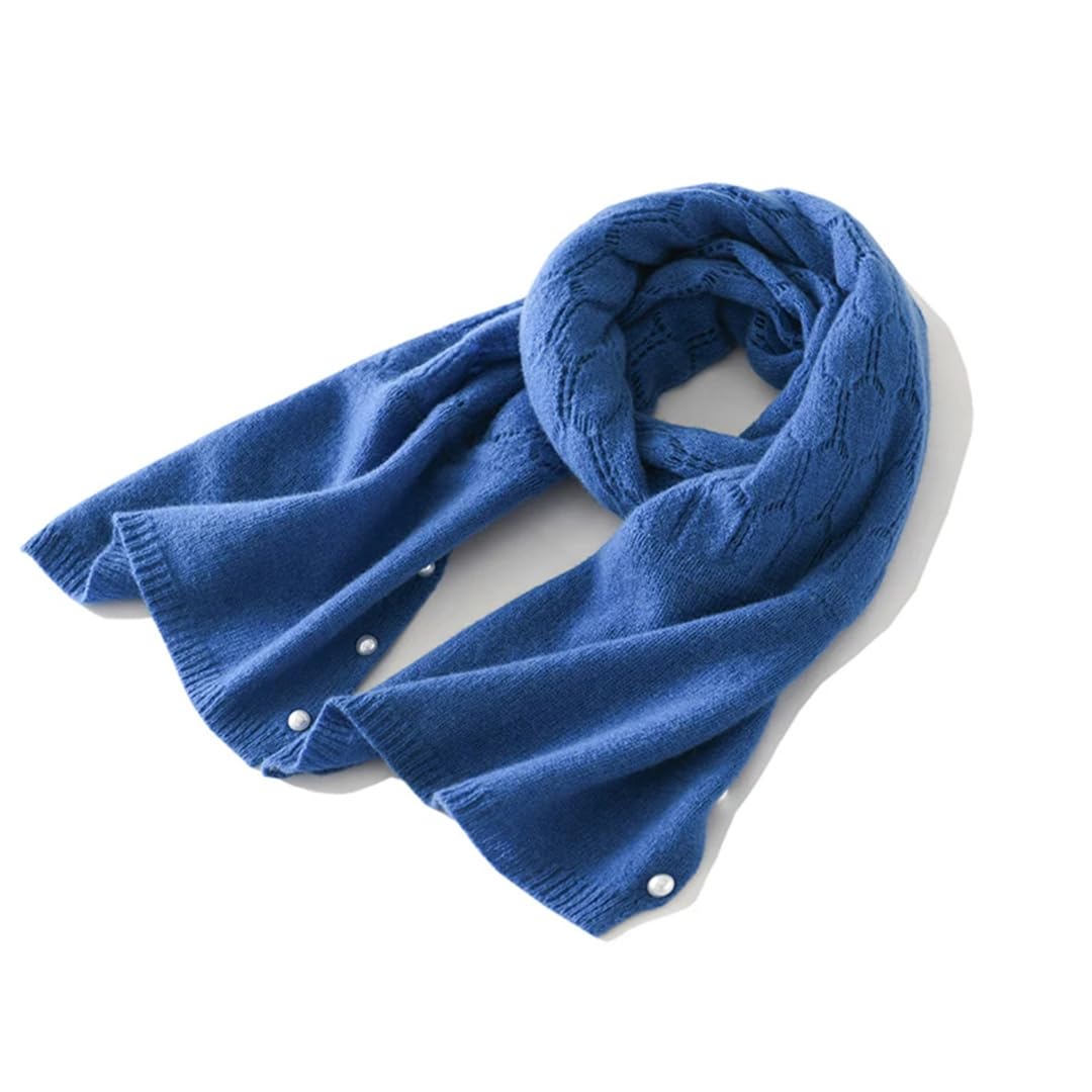 Lmtossey Primavera E Autunno Stagione Sottile Delle Donne di Lana Sciarpa Scialle Lungo Lavorato A Maglia Hollow Solid Scialle di