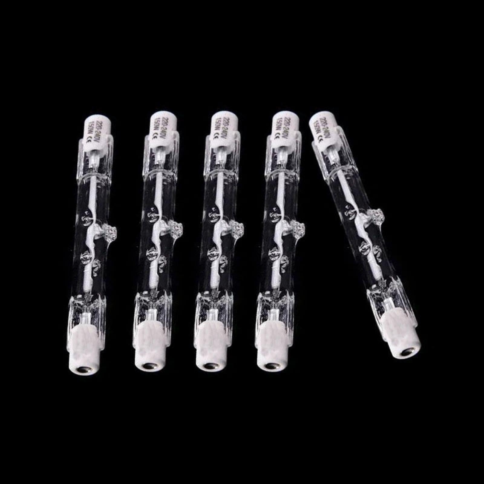 JZLBBC R7S 78mm 220V-240V 75W Dimmable Linear Halogen Floodlight Double Ended R7S J78 Halogen Bulb 78MM 100W for Home Decor 1PC 200W