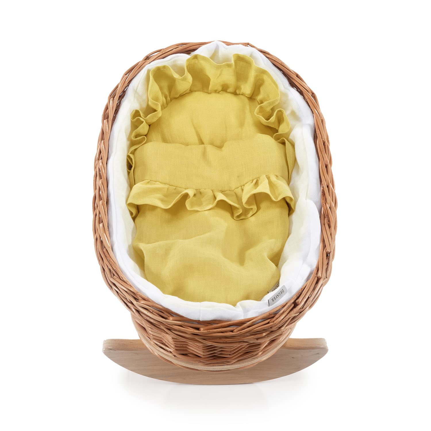DESAYER SCHAUKELBETT MIT Leine BETTWÄSCHE, EINE SHAUKELWEIGE AUS WEIDE, SCHAUKELBETT MIT LEINEN Kissen UND Decke, NATÜRLICHE KINDERSPIELZEUG, EIN Geschenk