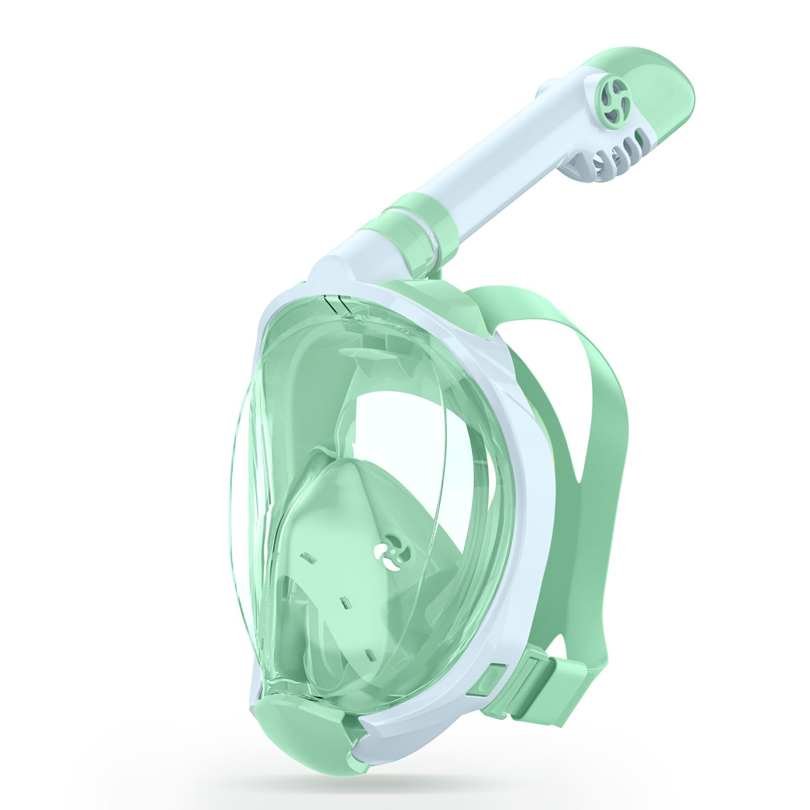 X99 Snorkel Mask, Snorkel Set Kids 6-14, Full Face Snorkel Mask 180 ° Panoramic View with Detachable Camera Mount, Anti-fog Anti-leak Kids Snorkel Set Dry Top Foldable Diving Mask for Men