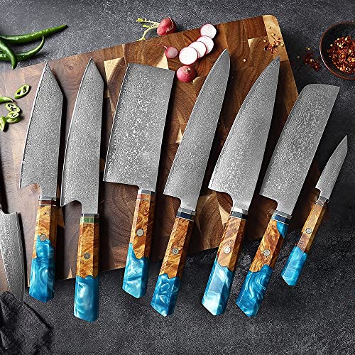 Set Cuchillos Cocina 9 Piezas Acero Aleación miniatura 2