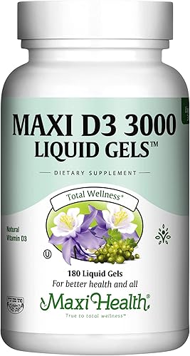Miniatura 1 de Maxi Health D3 3000 (180 geles líquidos, geles líquidos)