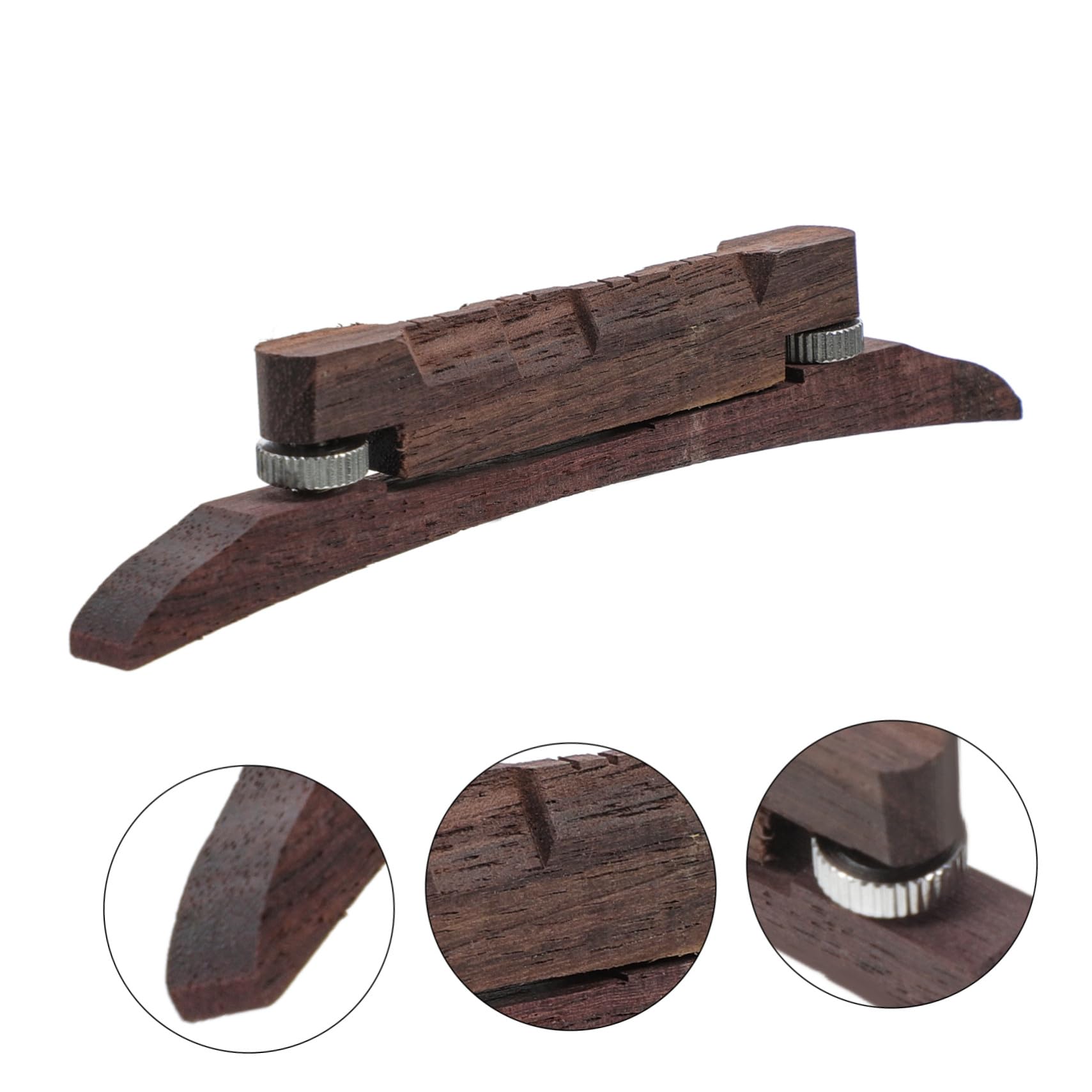 Hemobllo Pont de Mandoline en Bois Rouge de Remplacement Réglage de Tonalité Lisse pour Mandoline Professionnelle et Accessoires de Réparation
