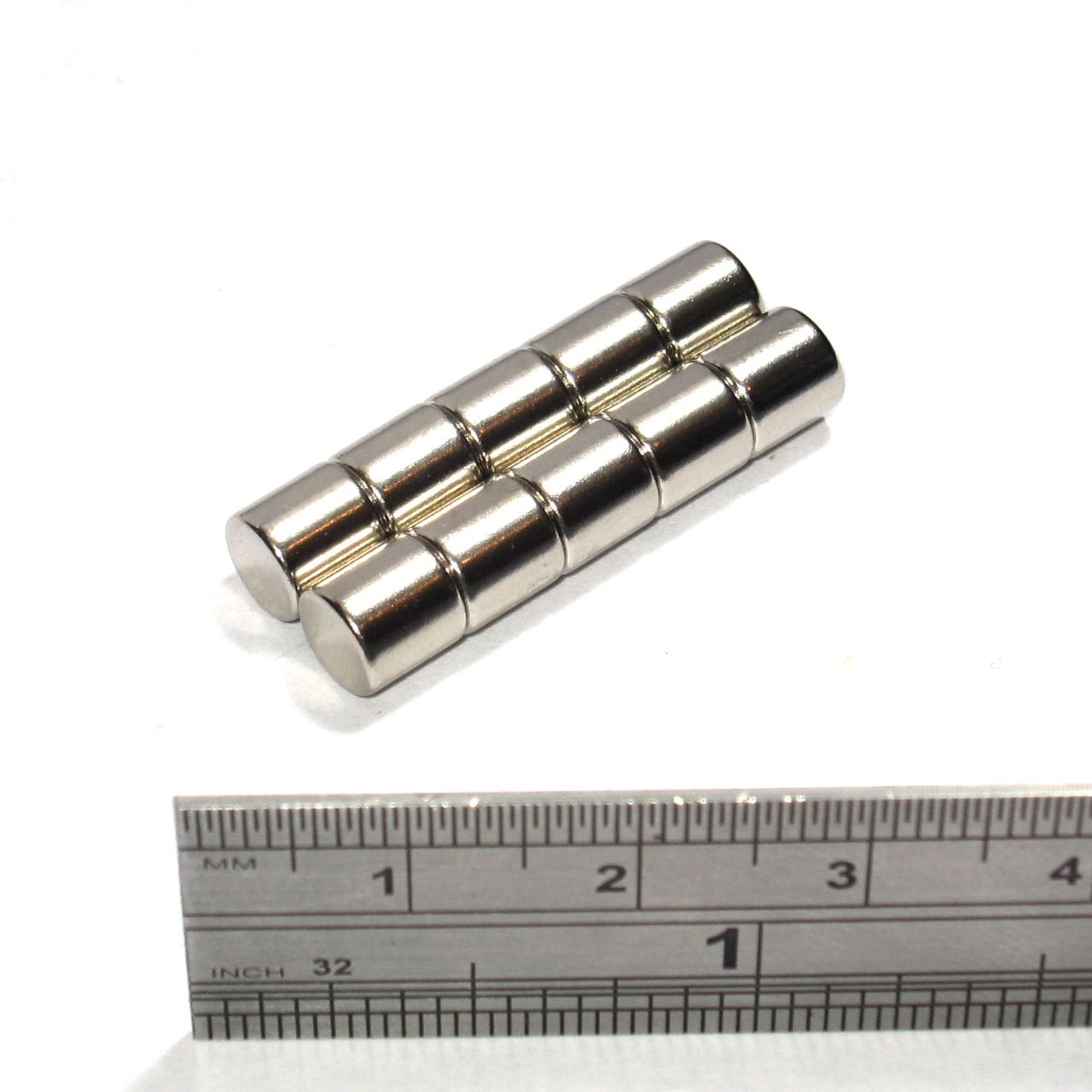 Strong Magnets 6X6 mm Neodymium Disc High Grade Rod 6mm Diameter X 6mm (10)