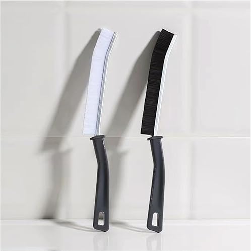 ULYSIA Cepillo de limpieza de hendiduras de 2 piezas, cepillo de cerdas duras para hendiduras, esquinas muertas multifuncionales, cepillo de