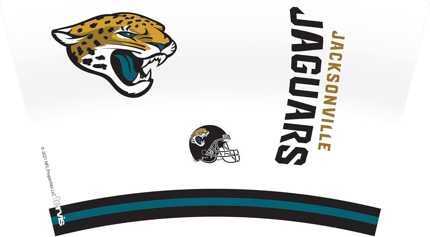  | Tervis Made in USA Double Walled NFL Jacksonville Jaguars Arctic Insulated Tumbler Cup Keeps Drinks Cold & Hot, 16oz, Clear: Tumblers & Water Glasses